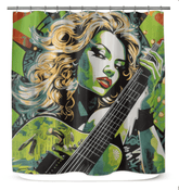 Guitar Has Grit and Excitement Shower Curtain Twin